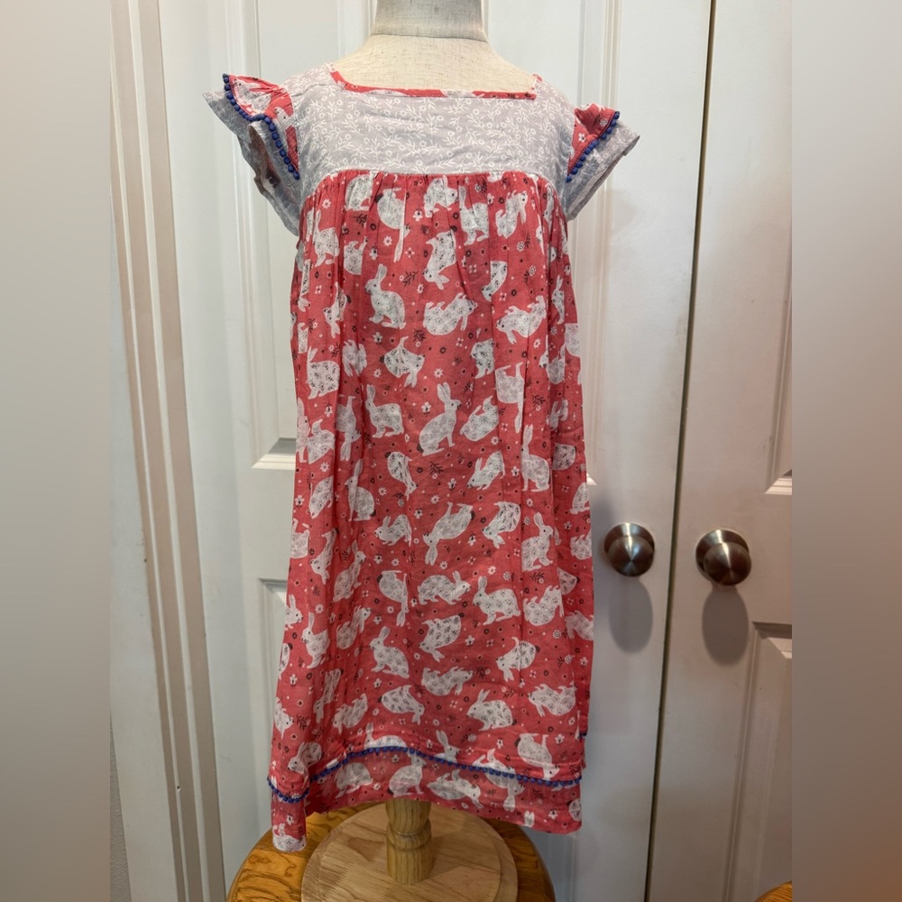 Mini Boden NEW Bunny Lined Dress 7-8Y NWT